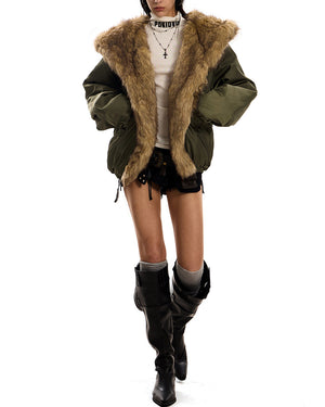 Mercury Rising Fur Trim Winter Jacket