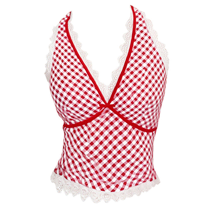 Gingham Picnic Halter Top