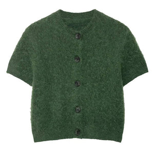 Library Crush Fuzzy Knit Top
