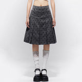 Gossip Team Polka Dot Pleated Skirt