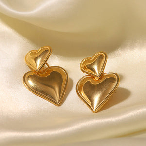 Heart Chunky Earrings