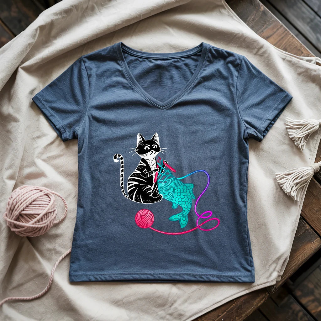 Knitfish Lady V-neck