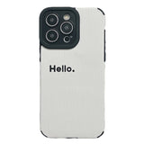 Hello Minimalist IPhone Case
