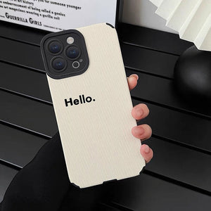 Hello Minimalist IPhone Case