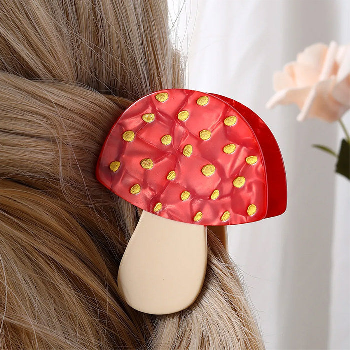 Indie Mushroom Hair Claw