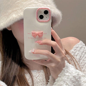 Korean Aesthetic Bow iPhone Case