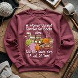 Books & Yarn Lover Sweatshirt