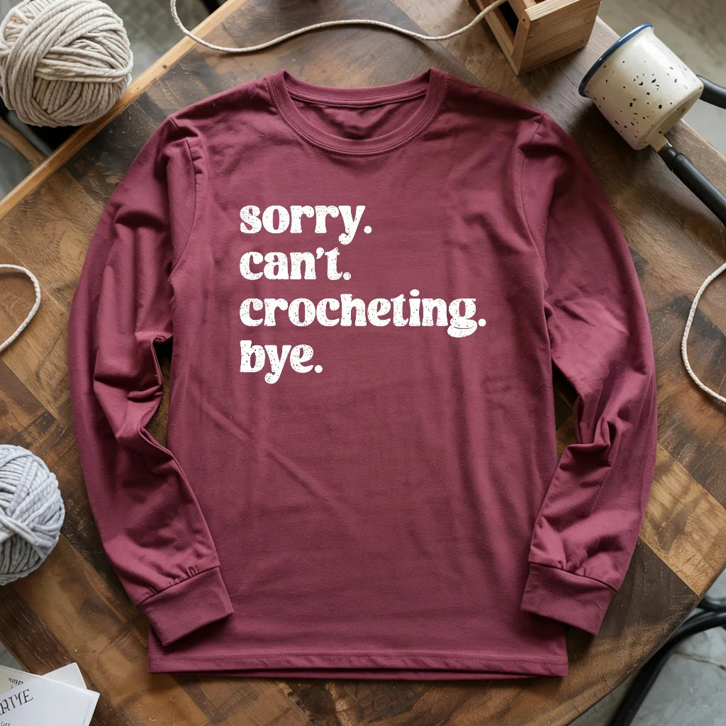 Crocheting. Bye Long Sleeve T-shirt