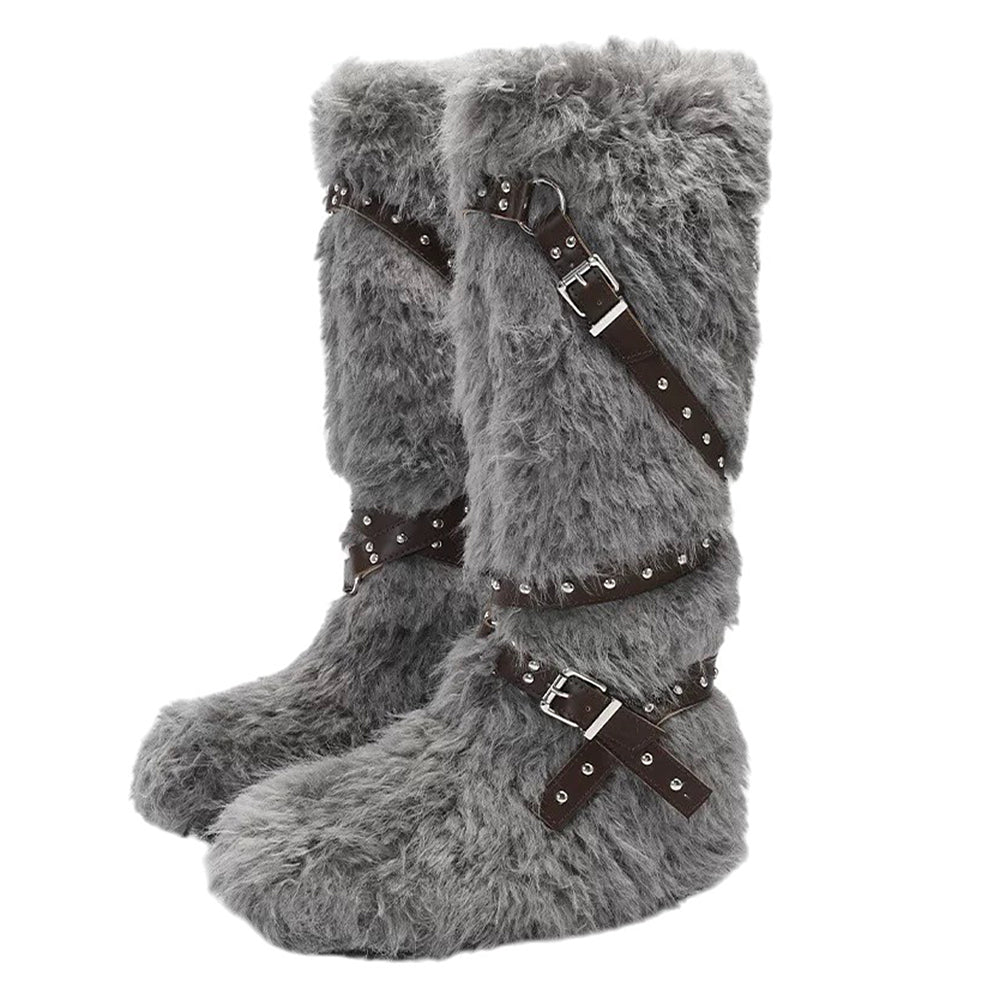 Moon Walk Furry Boots