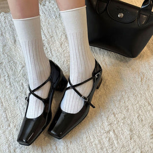 Old Money Cross Strap Mary Janes