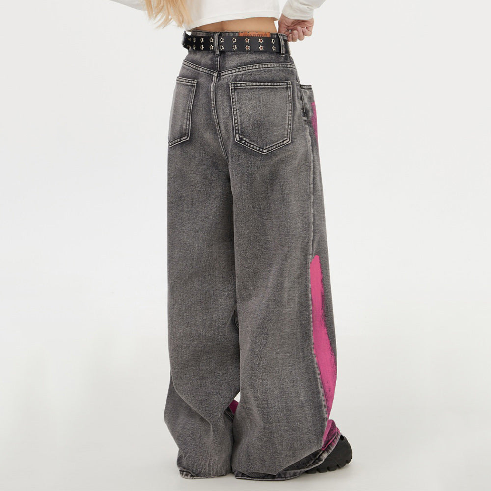 Teenage Crush Graffiti Baggy Jeans