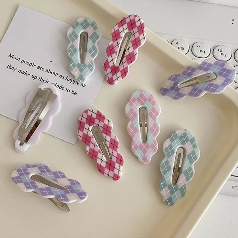 Perfectly Preppy Plaid Hair Clips