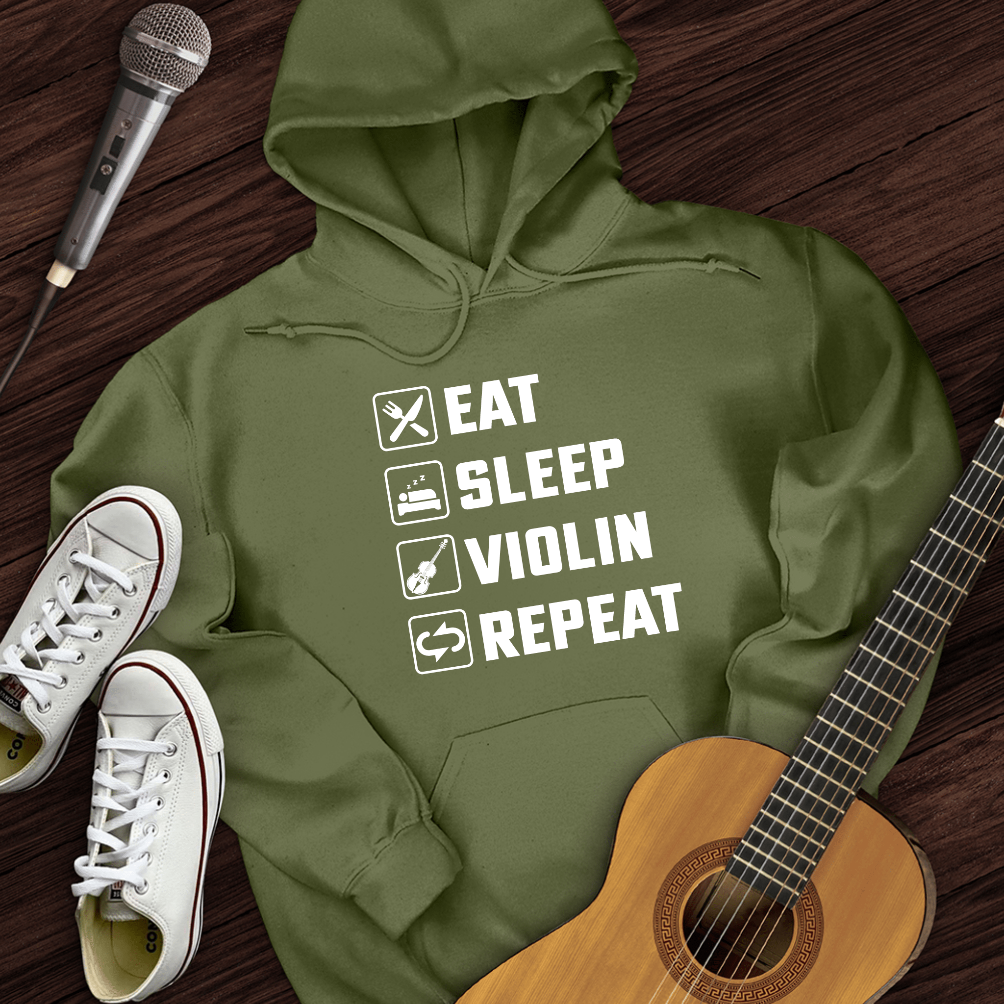 Eat, Sleep, Violin, Repeat Hoodie