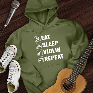Eat, Sleep, Violin, Repeat Hoodie