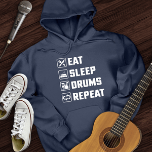 Eat, Sleep, Drums, Repeat Hoodie