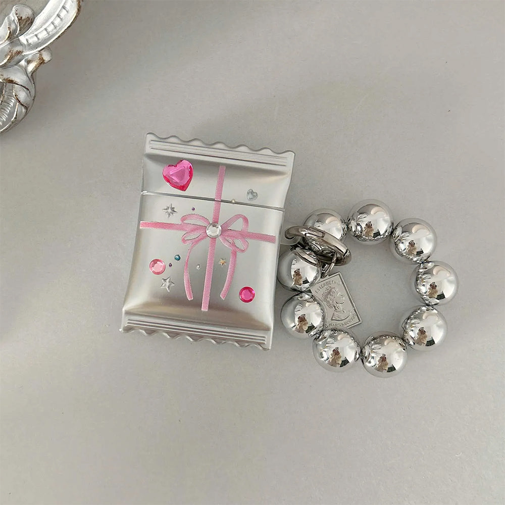 Rhinestone DIY Bow AirPods Case