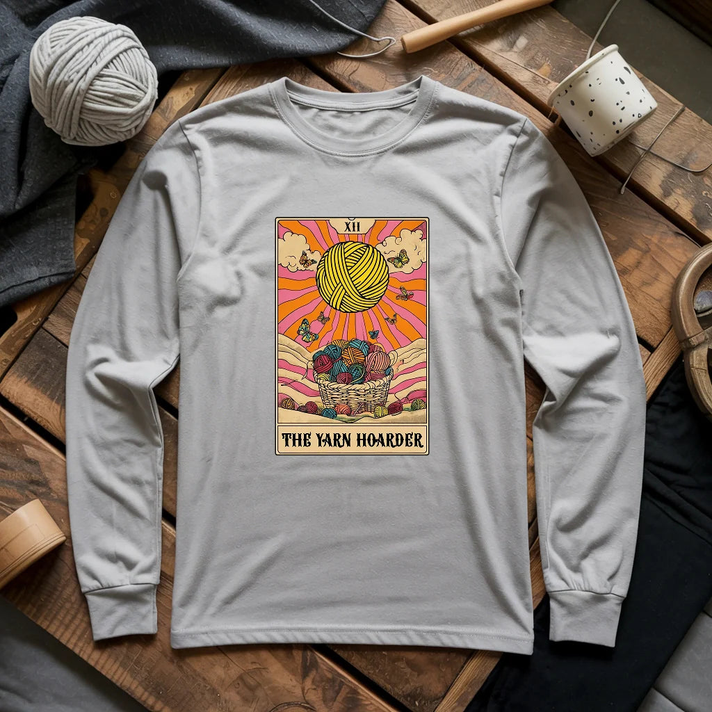 Yarn Hoarder Tarot Long Sleeve T-shirt