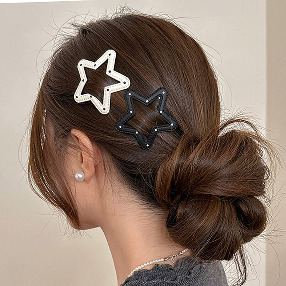 Y2K Star Polka Dot Hair Clip