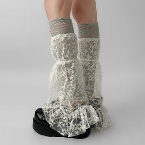 Star Girl Lace Leg Warmers