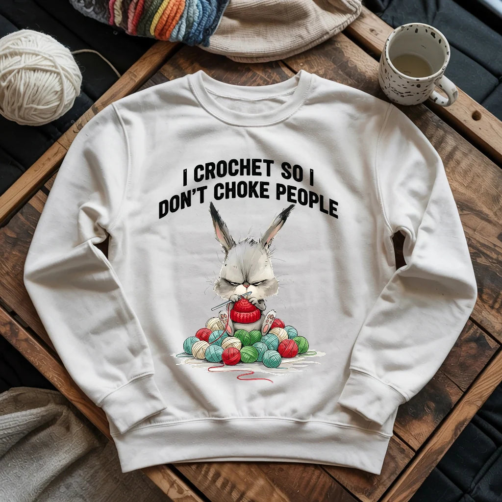 Crochet Not Choke Sweatshirt