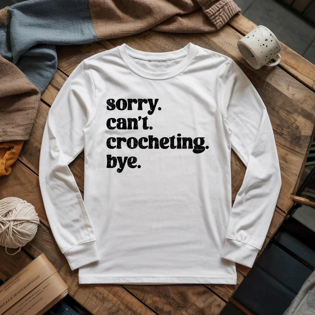 Crocheting. Bye Long Sleeve T-shirt
