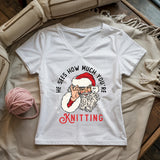 Don't Mess With Santa Lady V-neck