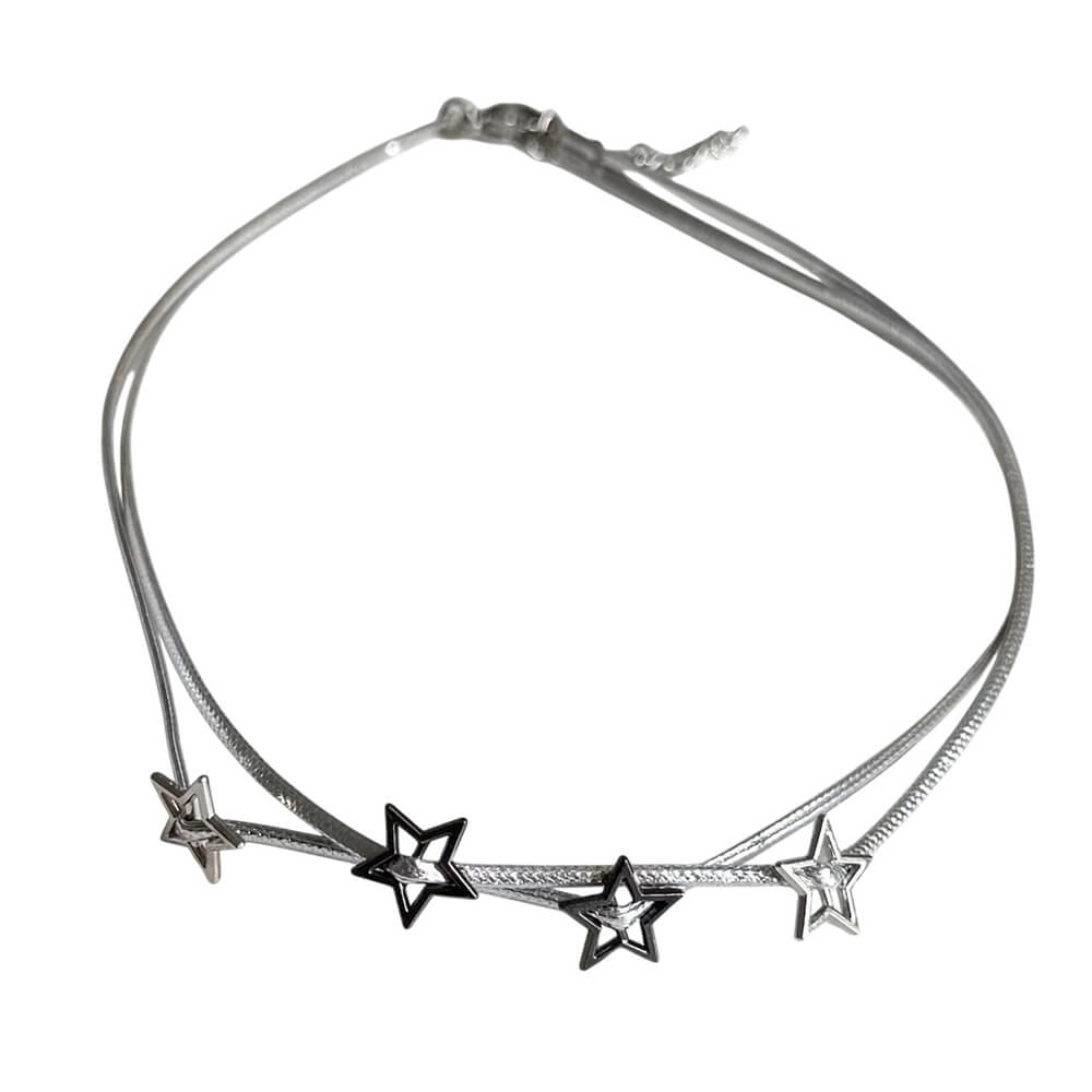 Y2K Layered Choker Necklace