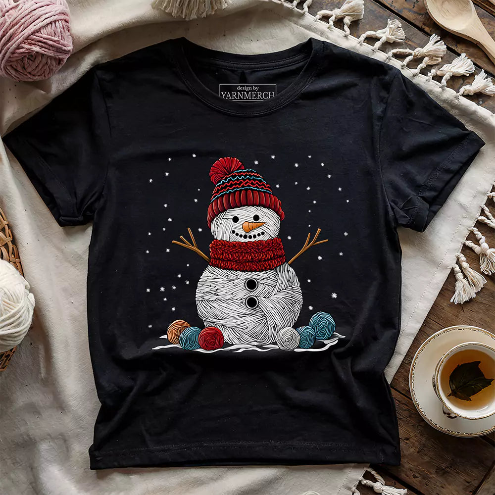 Yarn Snowman T-shirt